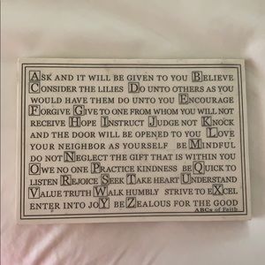 ABC’s of Faith sign